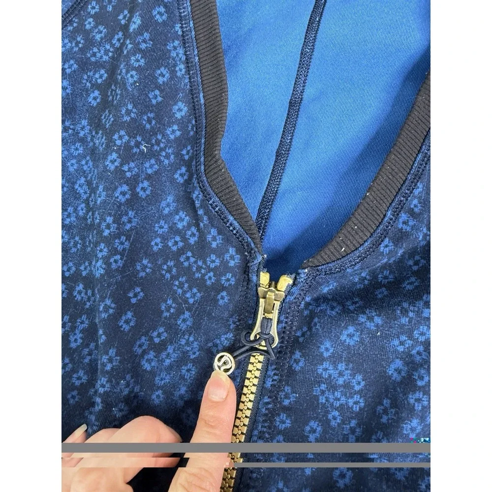 Lululemon H'Om Run Jacket Women's Size 4 Blue Full Zip